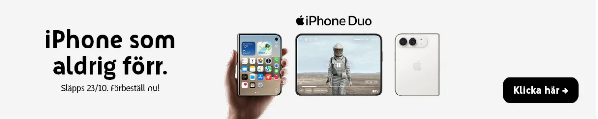 iPhone Duo – släpps 23/10, förbeställ nu